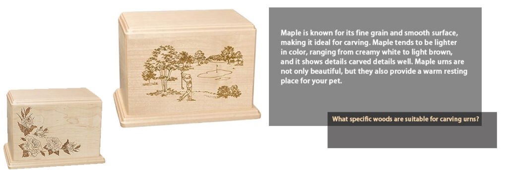 first urn maple wood urn