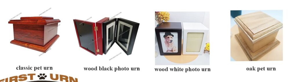 wood pet urn ashes