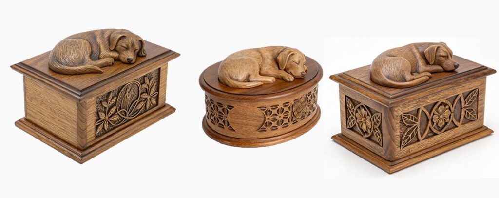 functional pet urn inspired by dog behavior log