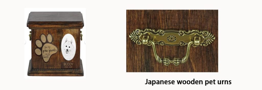 japanese wooden pet urns