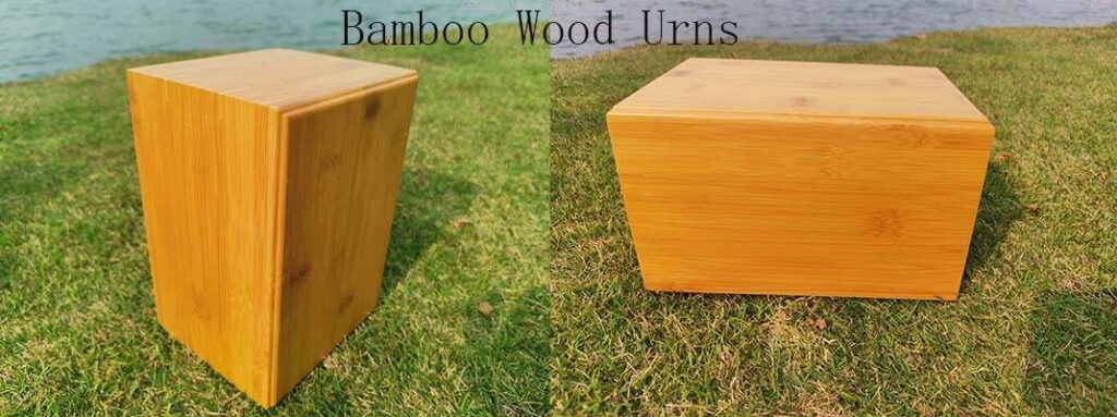 bamboo wood urns