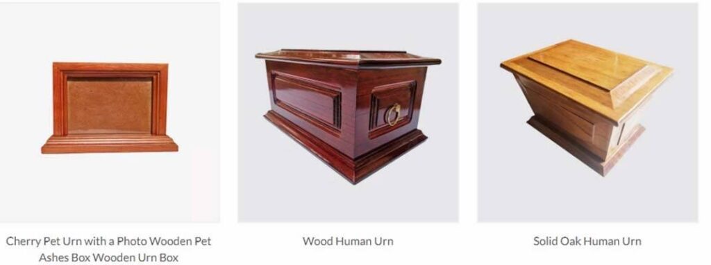 custom ashes wooden box