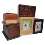 dog and cat urns wood