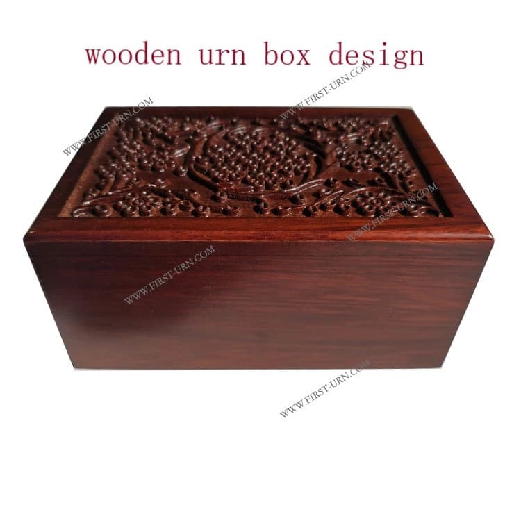 floral pattern cremation urn