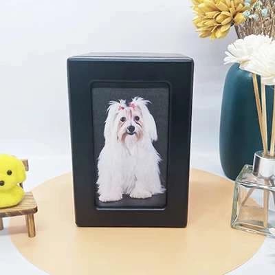 wood pet urn with photo frame02