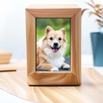 wood photo pet urns