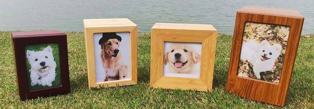 wooden ashes urn