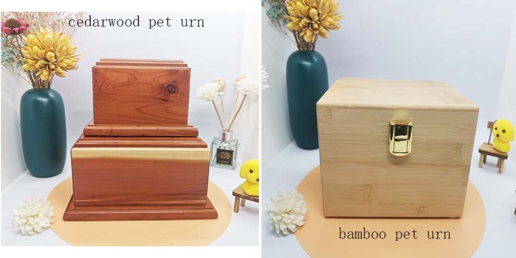 personalized memorial wood urn