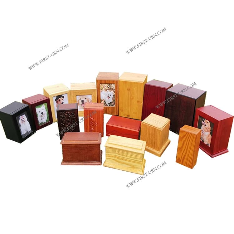 wooden pet urns