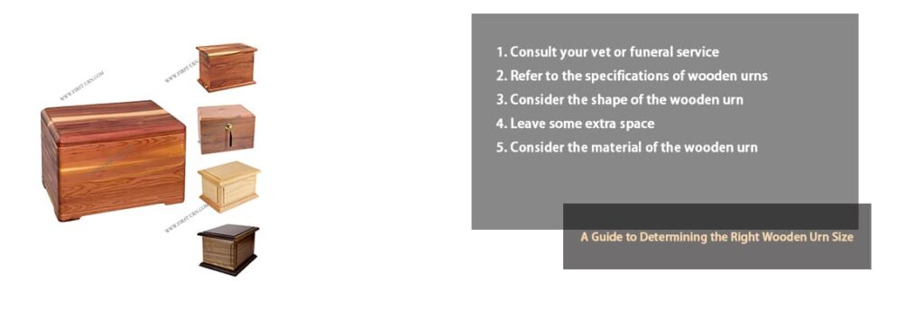 a guide to determining the right wooden urn size