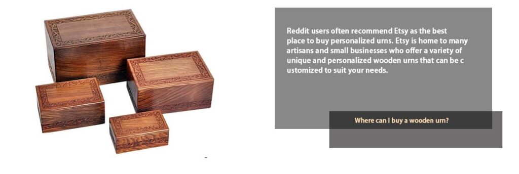 etsy wooden urn first urn