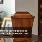 repair cracks in wooden urns