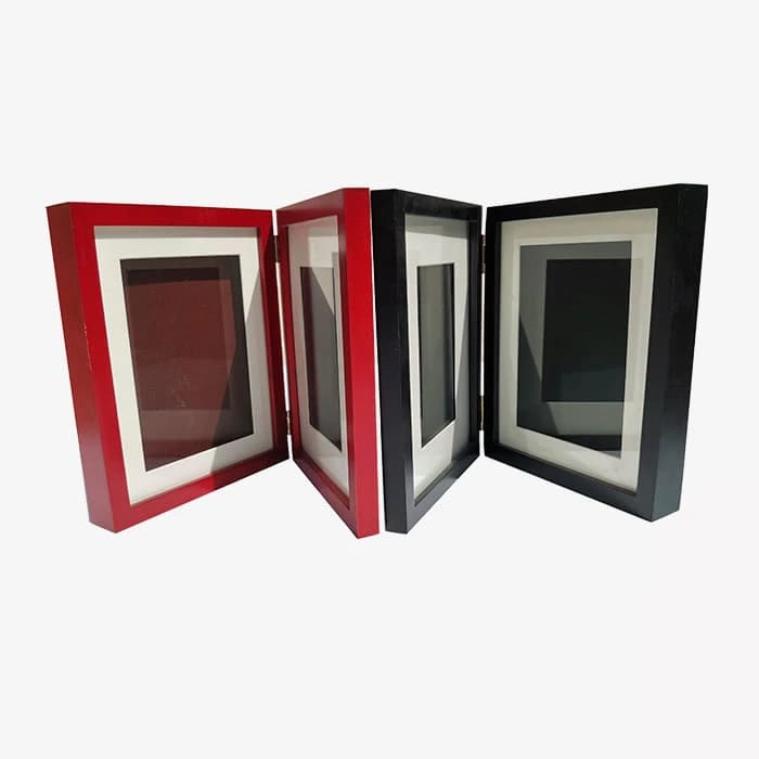 Folding Double Photo Frame, 3D Deep Rebate Box Picture Frame F105