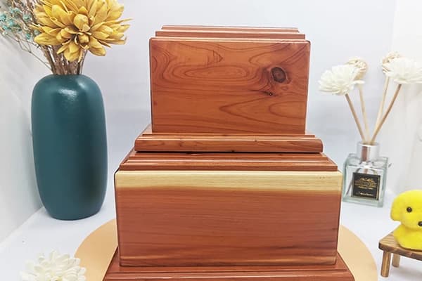cedar pet urn