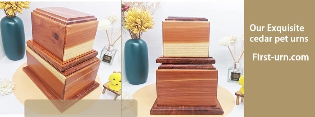 first urn cedar pet urns