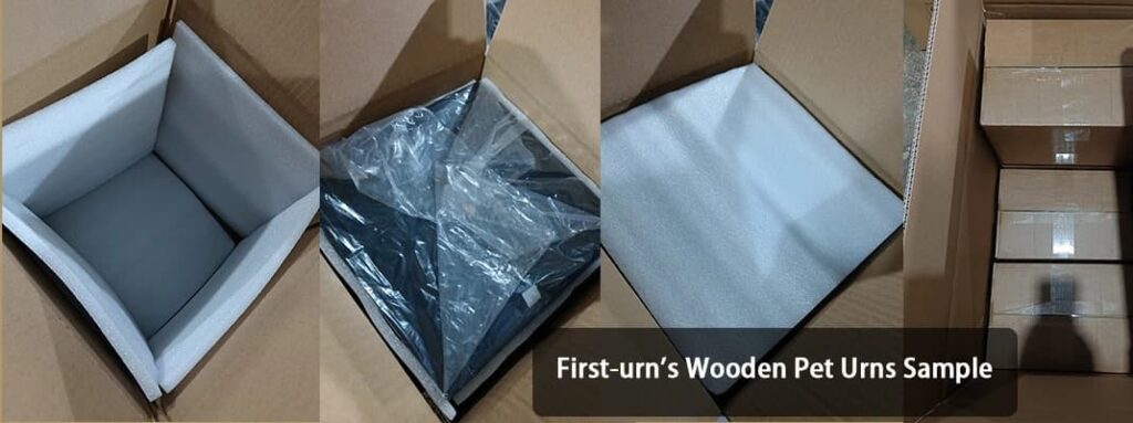 first urn's wooden pet urns sample