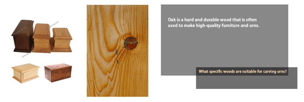 oak wood first urn
