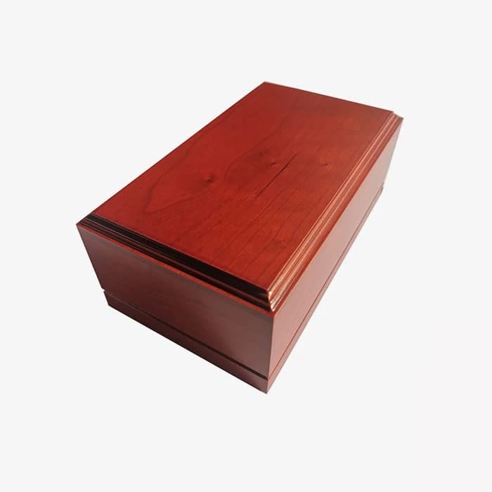 Cherry Wooden Pet Cremation Boxes, Wooden Cremation Boxes for Pets F118