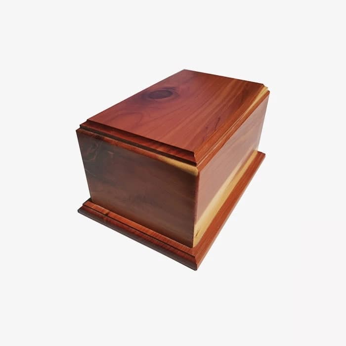 Cedar Wood Urn for Cremation, Handmade Wooden Pet Urns F114