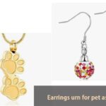 earrings urn for pet ashes