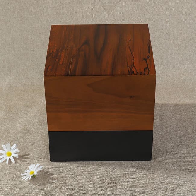 european style wood cremation urn02