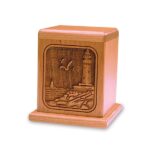 handicraft wooden cremation urn01