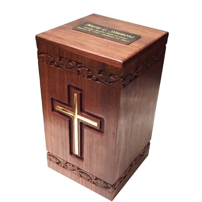 rosewood cremation urn for babay
