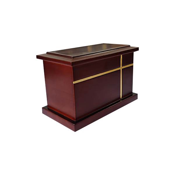 European Style Walnut Wood Caskets, Cremation Urns for Human Ashes F222
