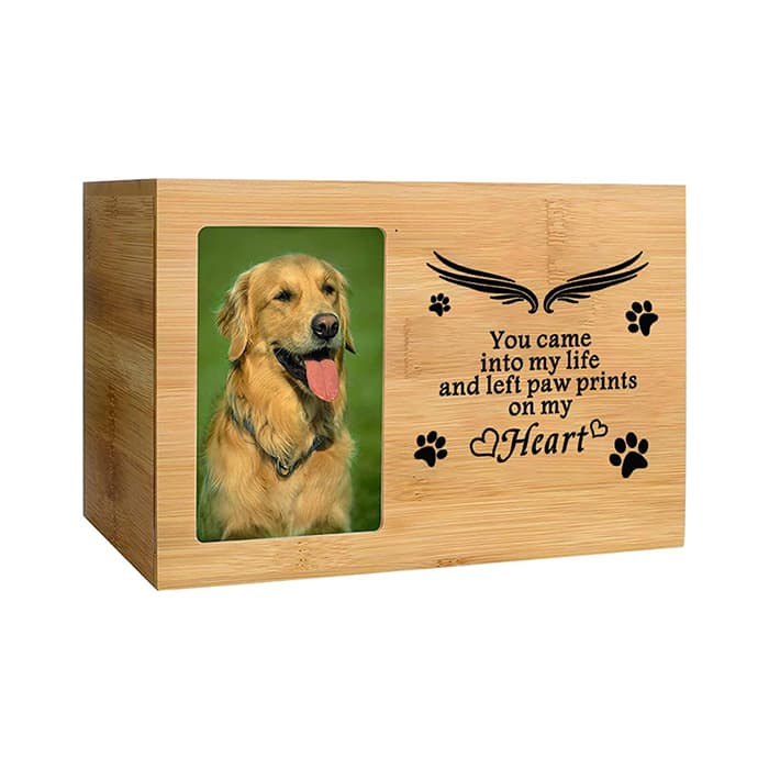 Nature Bamboo Pet Caskets Urns, Keepsake Cremation Pet Ashes Casket F187