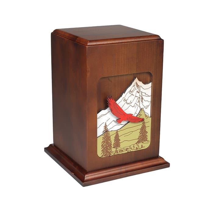 Carving Wood Cremation Urns F326