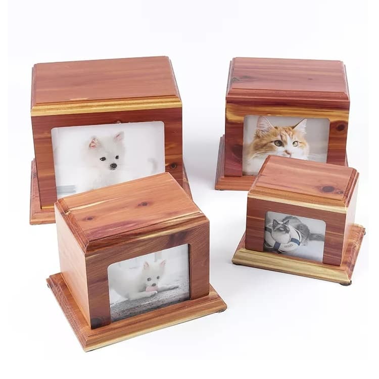 Keepsale Cedar Wooden Cremation Urns Photo Frame Design F185