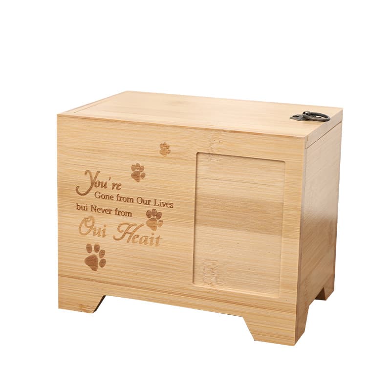 Chinese Bamboo Pet Cremation Urn F308