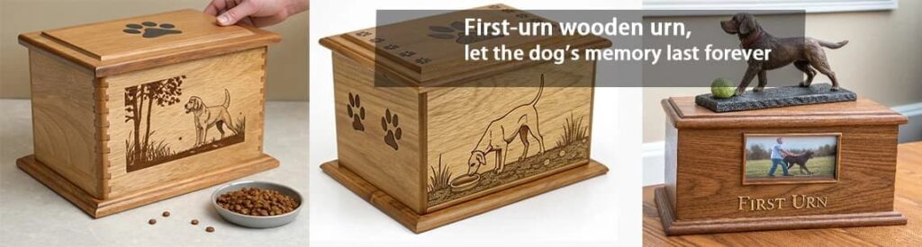 first urn wooden urn let the dog's memory last forever
