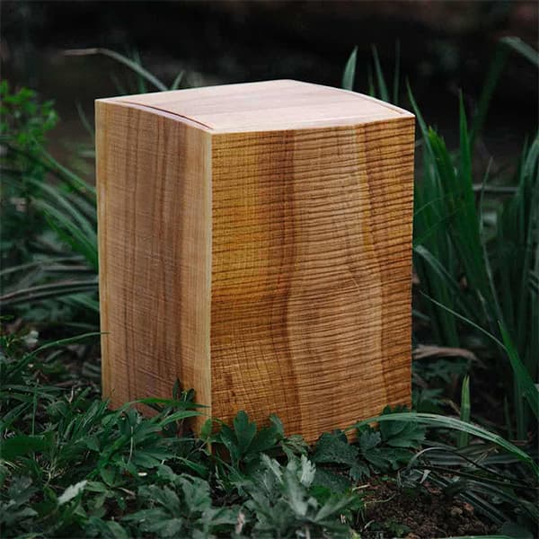 Funeral Cremation Wooden Urns with Different Texture F295