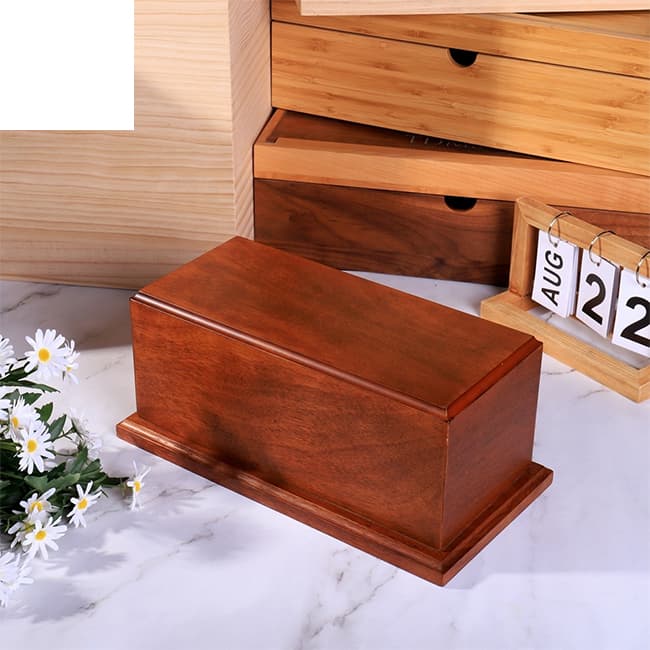 Handmade Mahogany Wood Cremation Urns F325