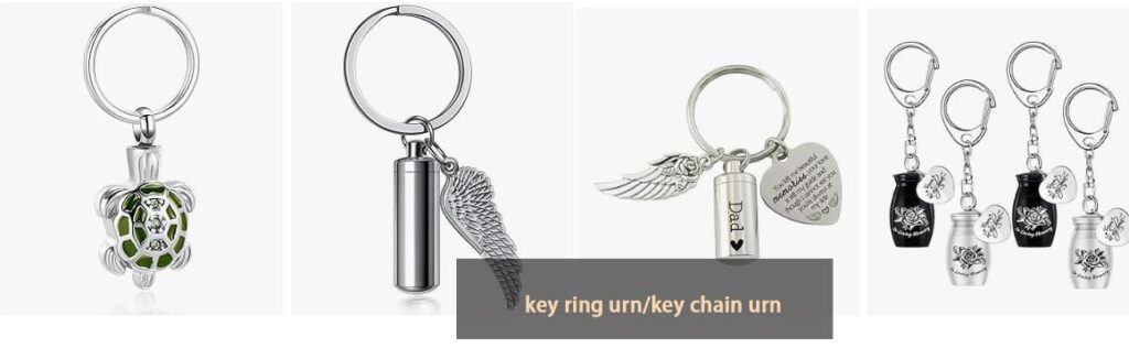 key ring urn key chain urn