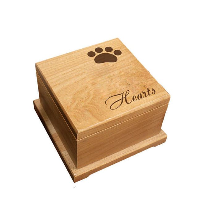 Pet Urns for Ashes Top of Urn Paw and Head F333