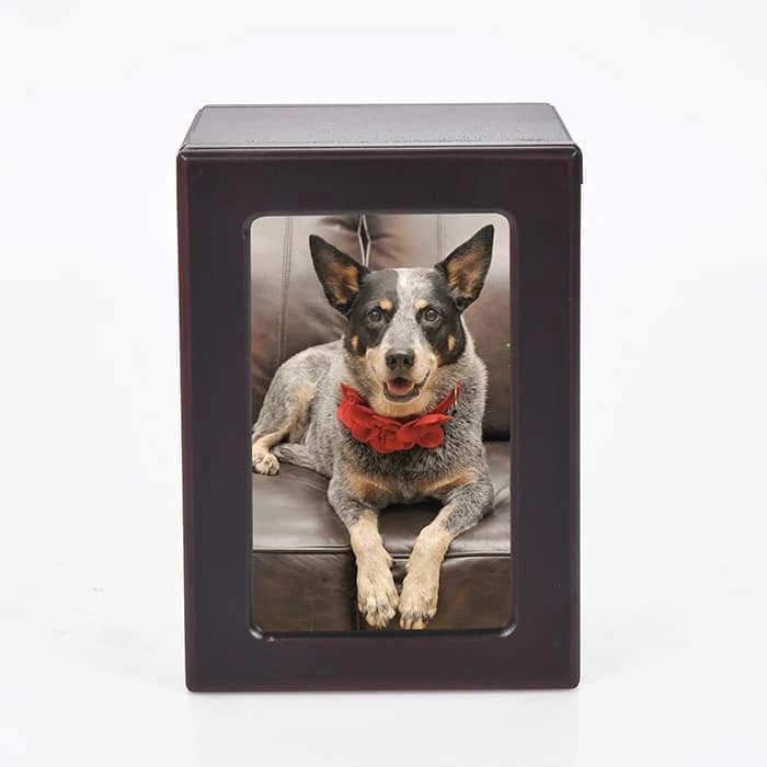 Solid Wood Frame Pet Urns for Dog or cat, and Other Small Animals FH151