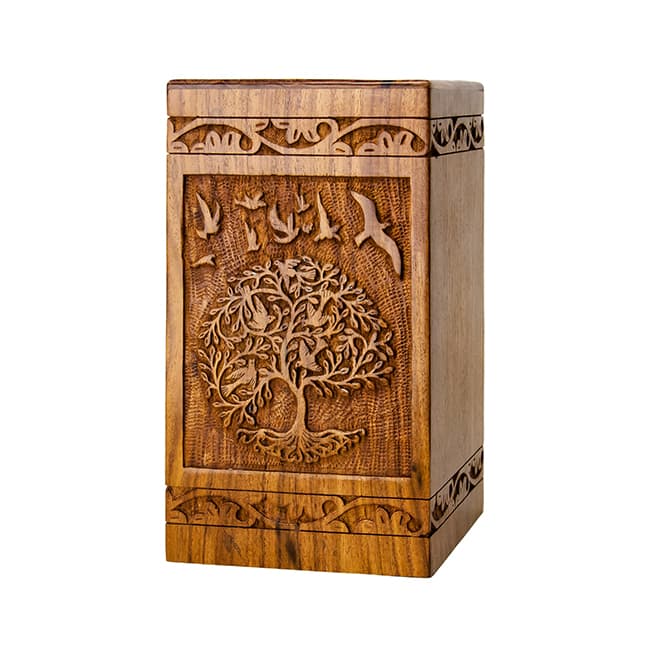 Rosewood Cremation Wooden Urn for Adults F316