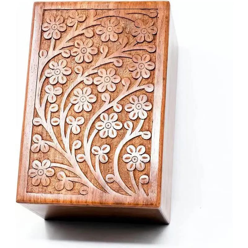 rosewood floral urn (2)