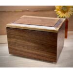 walnut wooden adult urn05