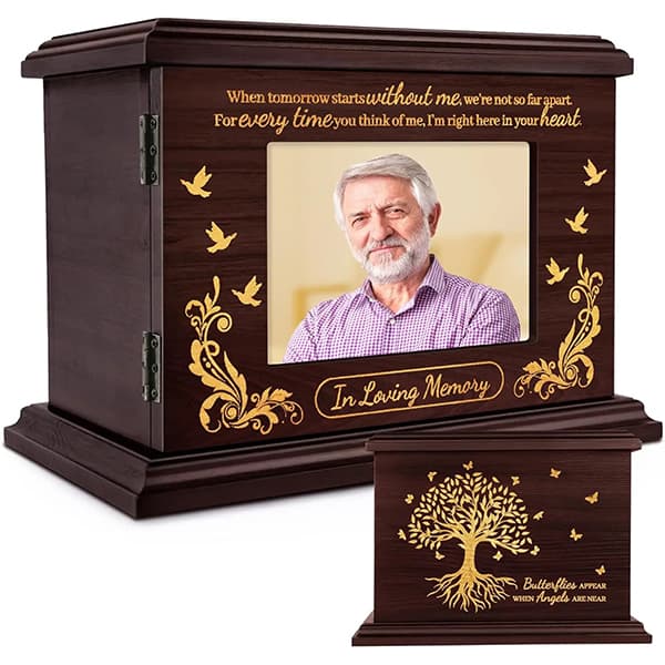 Hardware Wooden Cremation Urns for Human Ashes F284