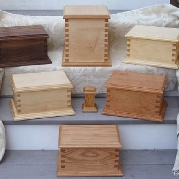 Keepsake Wood Cremation Urns for Burial F293