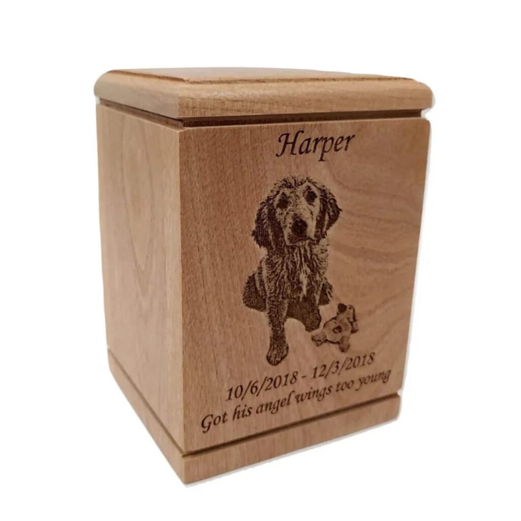 wooden dog urn (2)