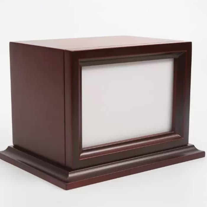 Medium Mahogany Cremation Urns, Keepsake cremation Urn F186