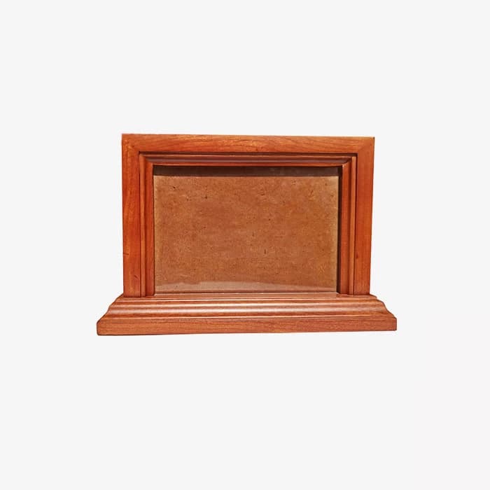 Cherry Pet Urn with a Photo, Wooden Pet Ashes Box F108