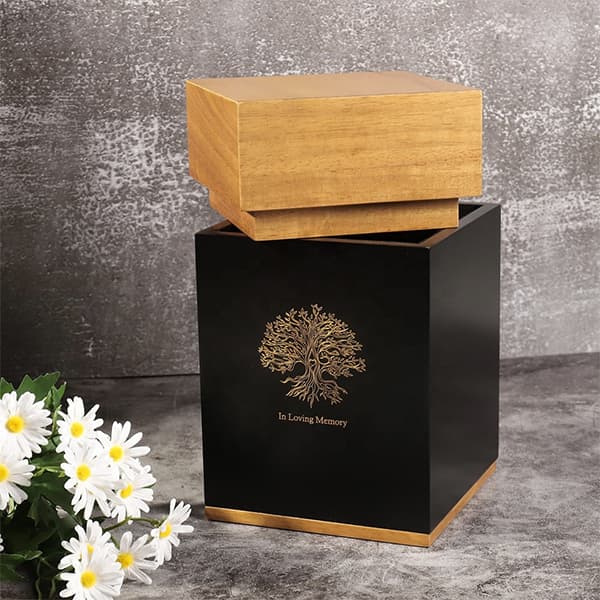 wooden urn box for human ashes01