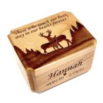 deer wooden cremation urn07