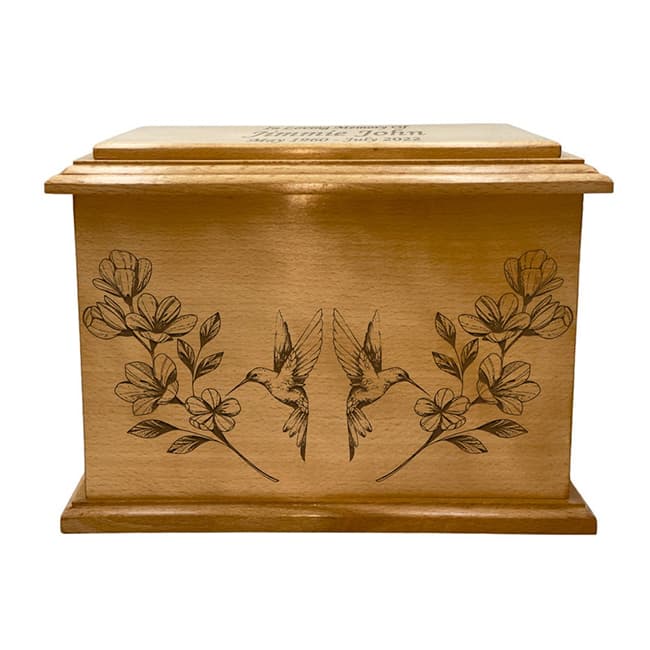 floral hummingbird urn box03