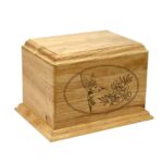 hummingbird wood cremation urn box (2)